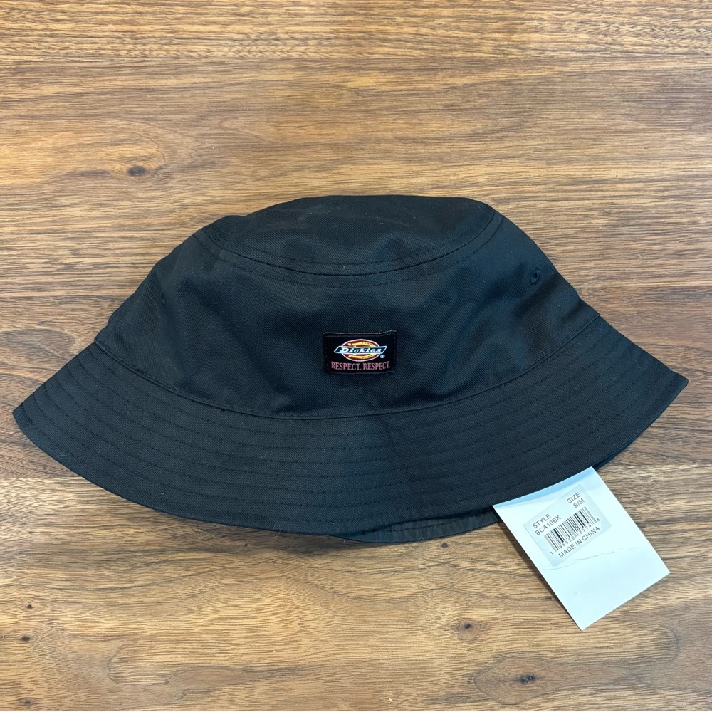Dickies Unisex Stayton Bucket Hat Black Breast Cancer Awareness Respect RARE